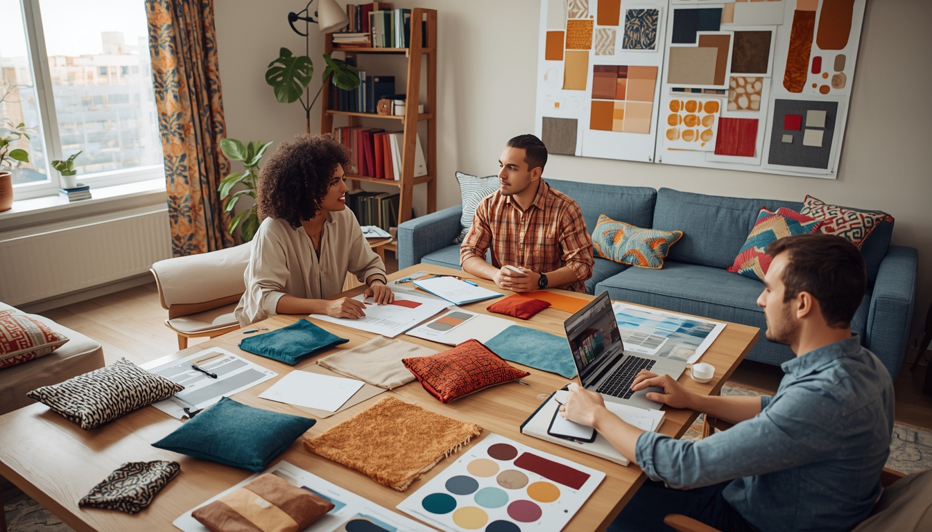 Professional design consultation for home textiles